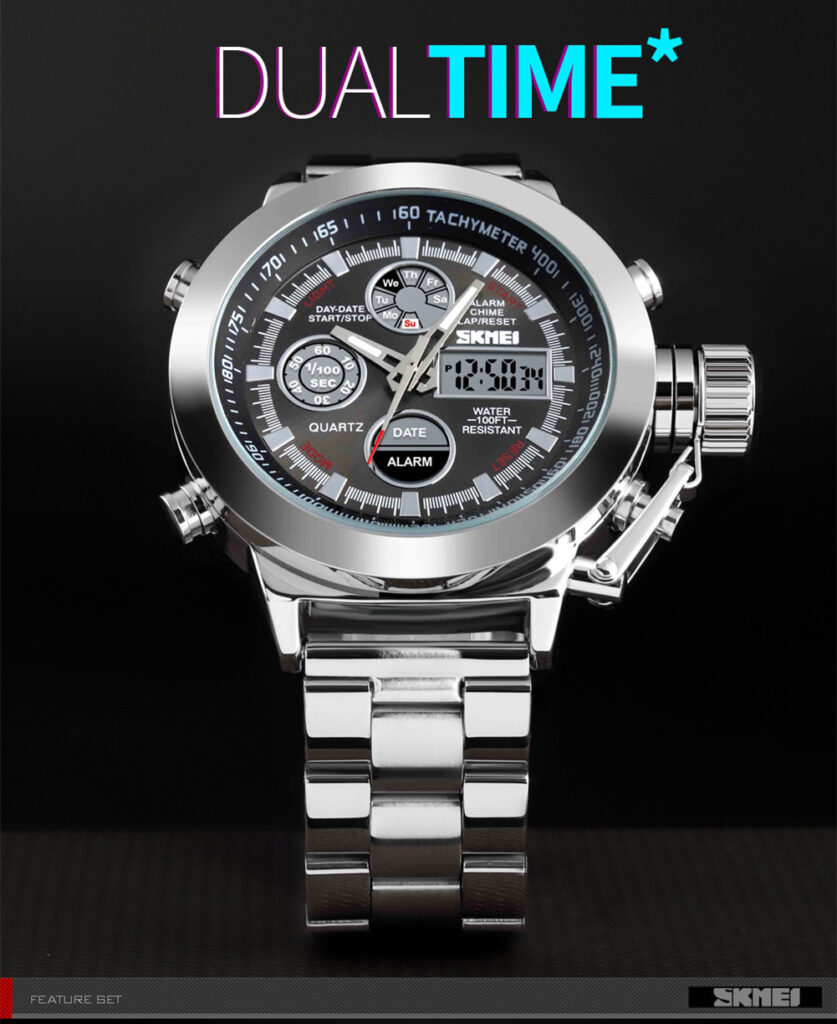 Onuzurike Chukwuagozie Skmei dual-time sport watch is a military grade